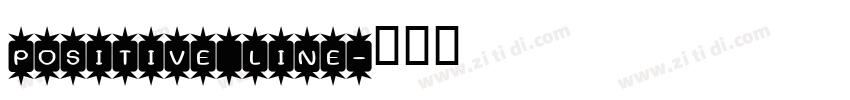 POSITIVE LINE字体转换